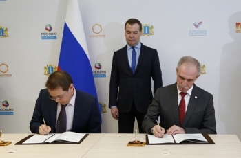 Председатель Правительства РФ Дмитрий Медведев отметил мощный потенциал развития промышленной зоны «Карлинская» в Ульяновской области