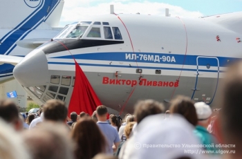 Имя выдающегося авиаконструктора Виктора Ливанова присвоено выпущенному в Ульяновске лайнеру Ил-76МД-90А