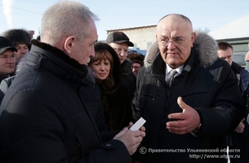 Губернатор Сергей Морозов посетил строительство завода ООО «Силикат» в ходе рабочей поездки в Новоспасский район