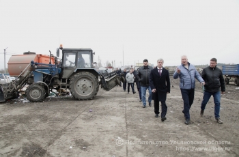 20 апреля Губернатор ознакомился с работой мусоросортировочных комплексов в селе Большие Ключищи Ульяновского района и Ульяновске.