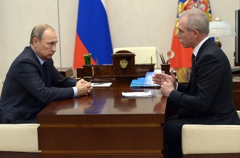 Президент РФ Владимир Путин провел рабочую встречу с Губернатором Ульяновской области Сергеем Морозовым