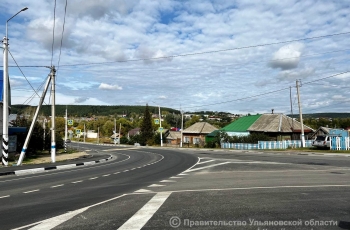 В Николаевском районе Ульяновской области открыли движение на отремонтированном участке транзитной дороги